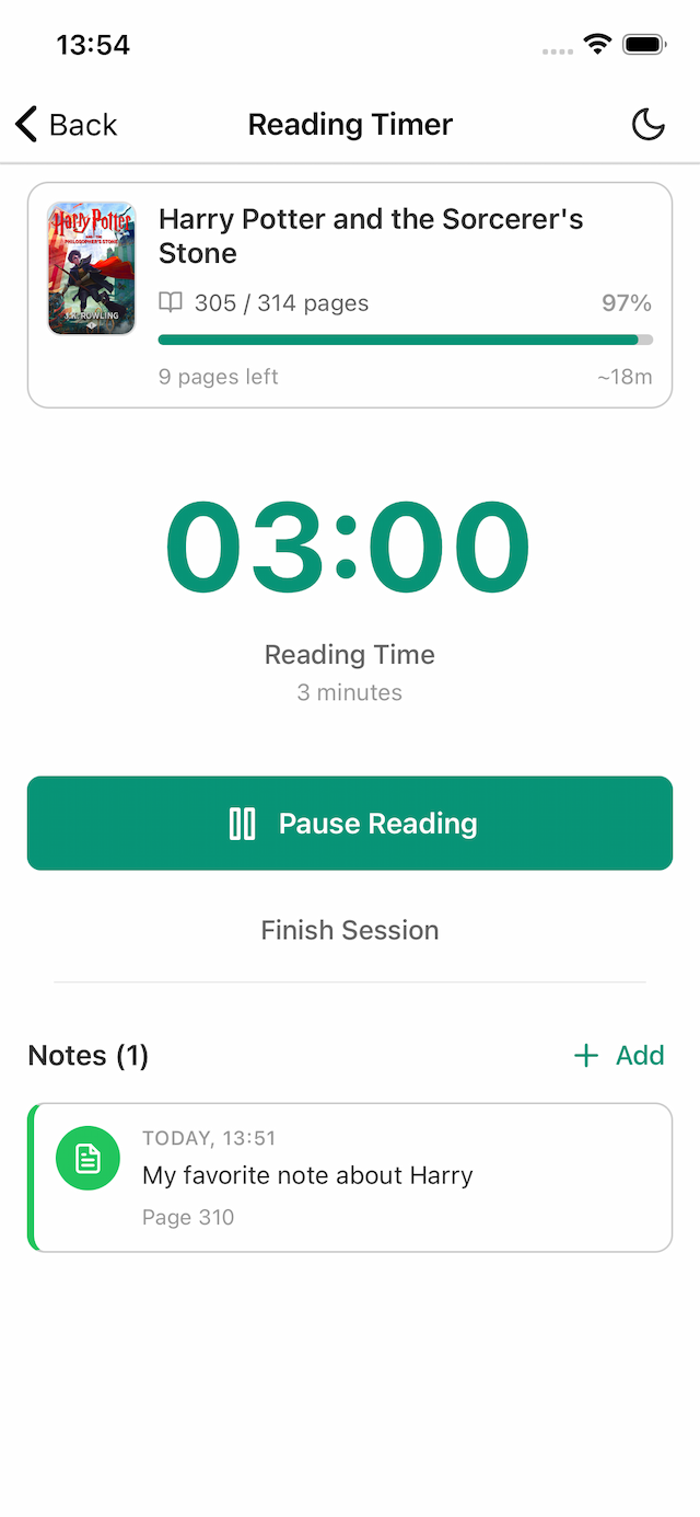 Time your reading sessions